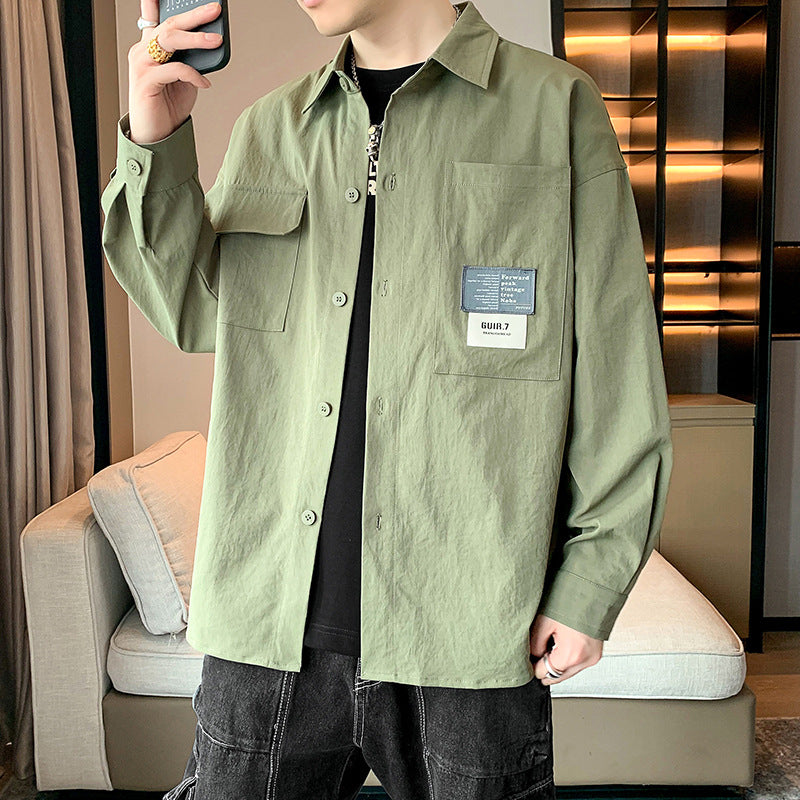Casual utility shirt jacket for men with practical pockets and modern design Lune London