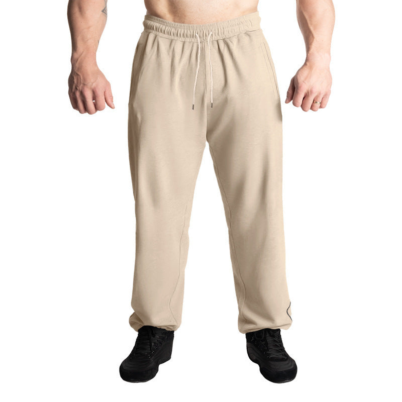 Sporty men's jogger pants with elastic waistband and practical side pockets Lune London