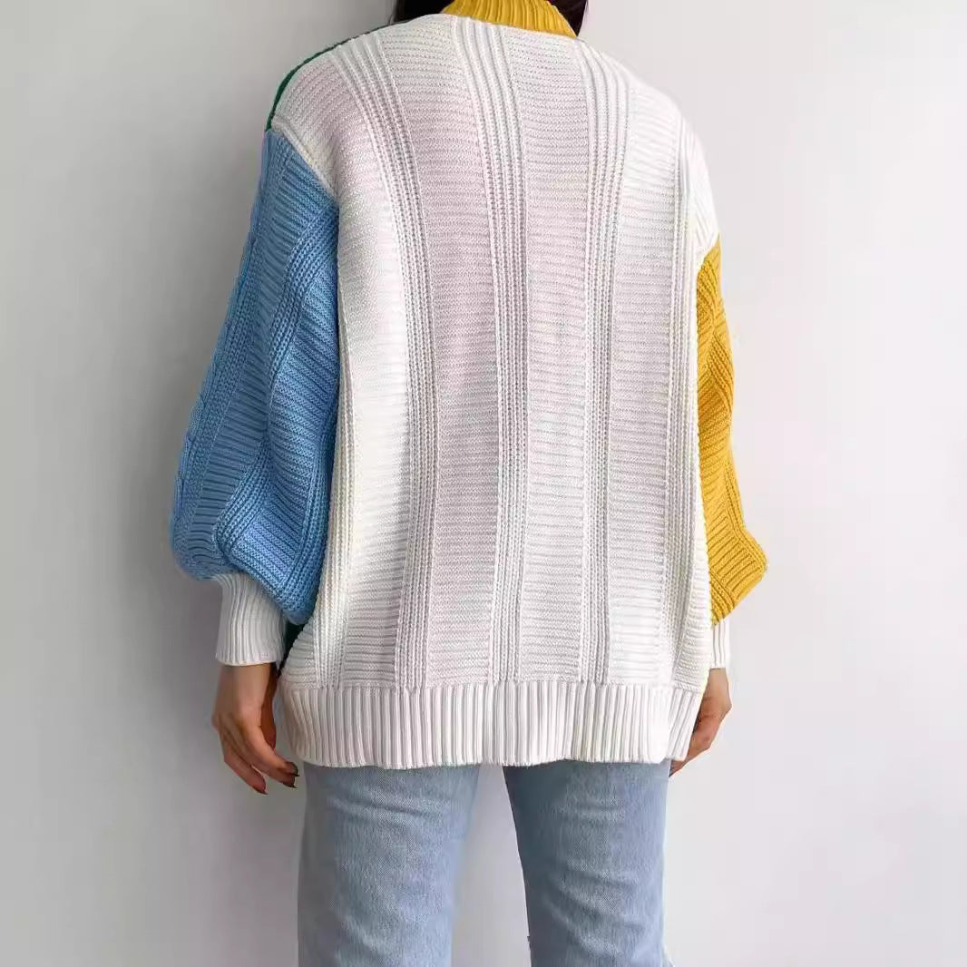 Ladies colorful vest with braided details Lune London