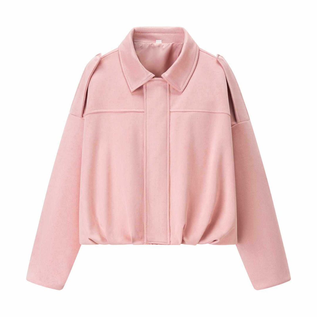 Women's transitional jacket with voluminous sleeves and elegant hood Lune London