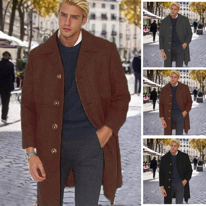 Elegant wool coat for men Lune London