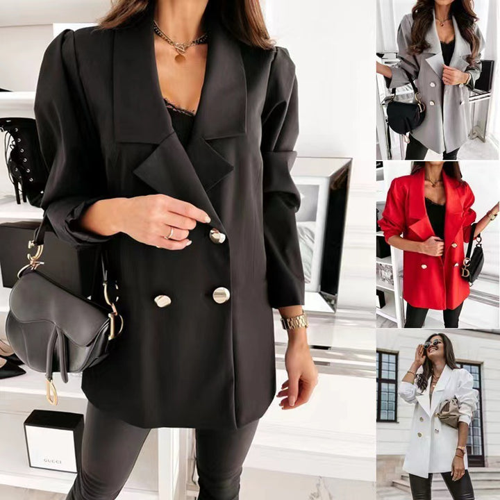 Lune London double-breasted structured blazer for women