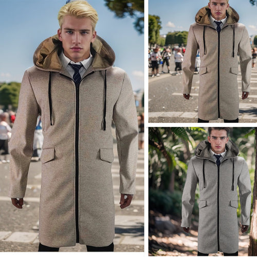 Trendy parka coat for men with removable hood and practical pockets Lune London