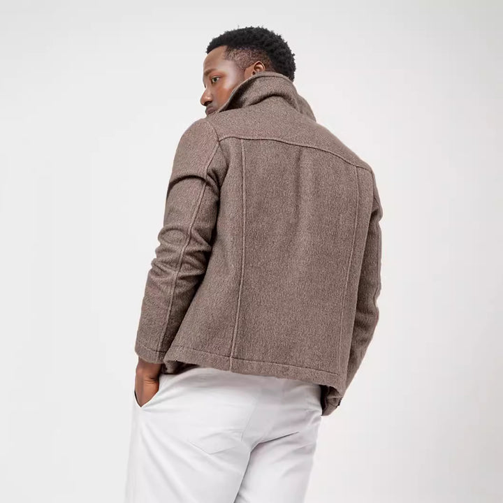 Stylish denim jacket for men with pretty button details Lune London