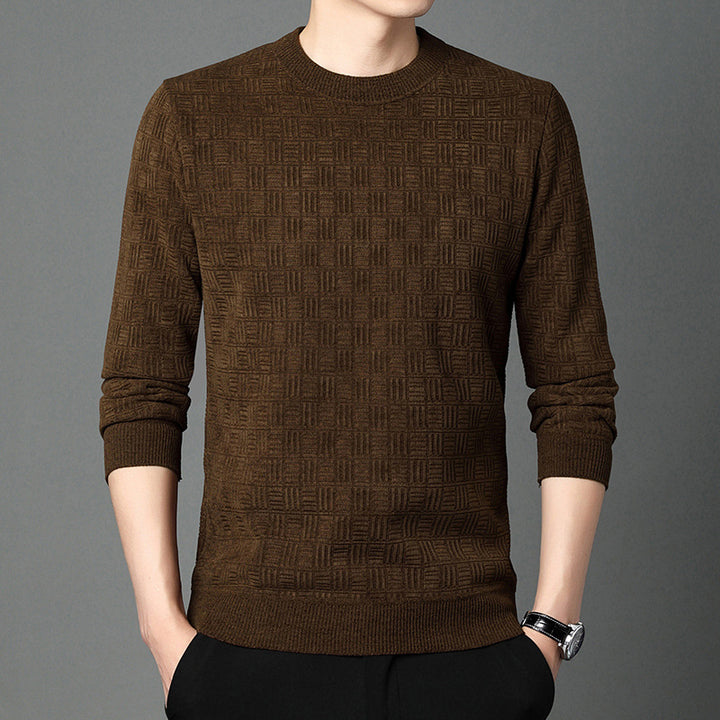 Comfortable knitted sweater for men with a unique structure Lune London
