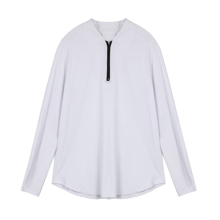Men's Long Sleeve Sports Top with Half-Zip and Breathable Material Lune London
