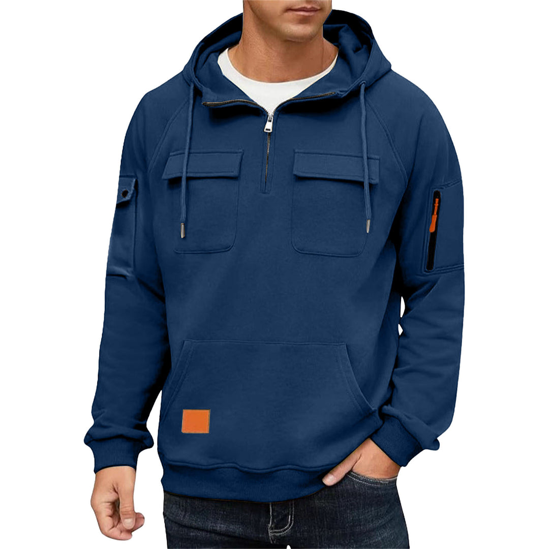 Men's hoodie with practical pockets and chic sporty design