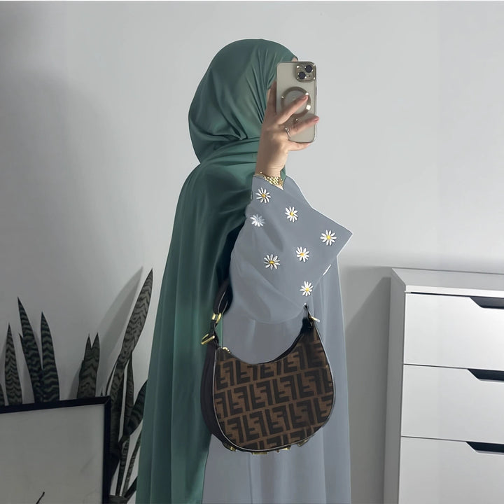 Elegant tunic dress for women with embroidered floral pattern Lune London