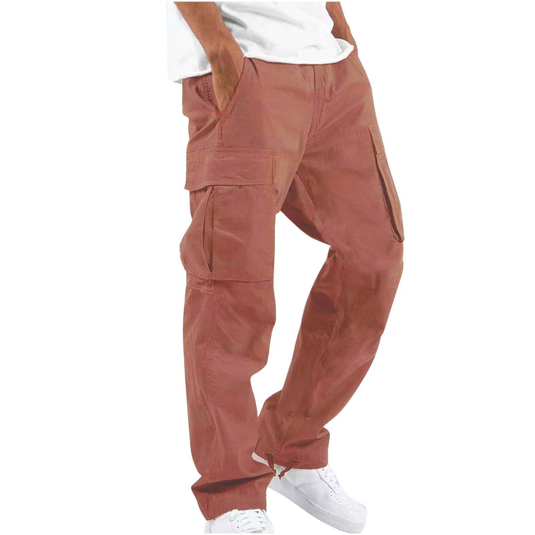 Men's cargo pants with practical side pockets and adjustable waistband Lune London