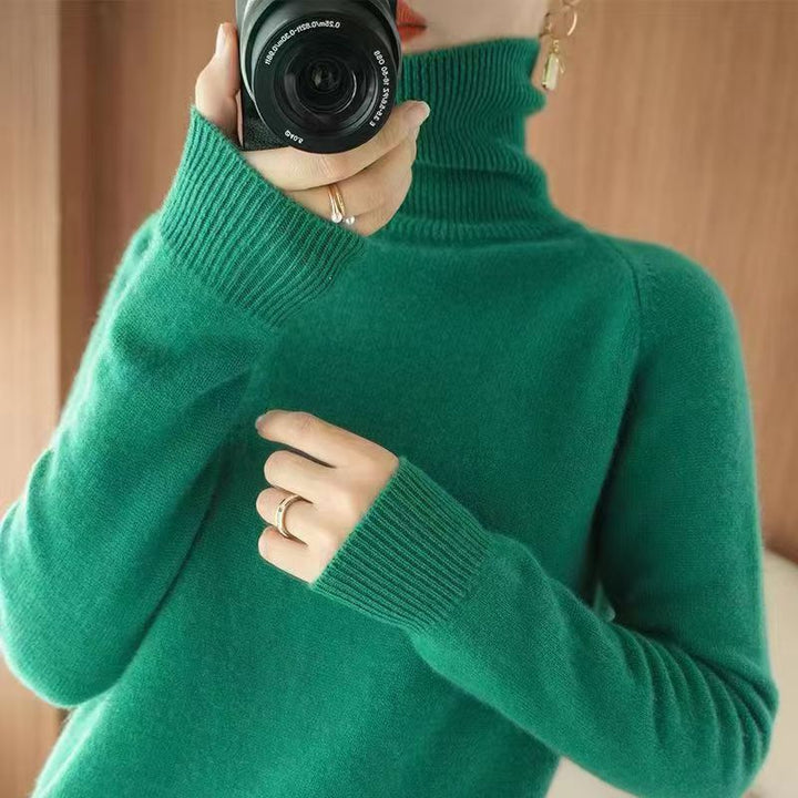 Womens cashmere turtleneck sweater Lune London