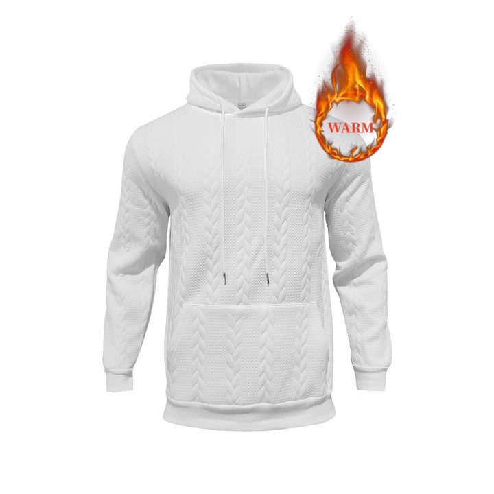 Men's fleece hoodie with structured interior finish and breathable properties Lune London