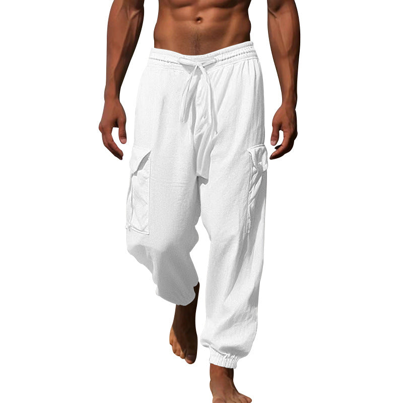 Men's cargo pants with elastic waistband and practical side pockets Lune London 1760050766