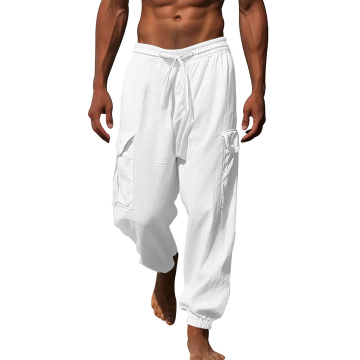 Men's cargo pants with elastic waistband and practical side pockets Lune London 1760050766