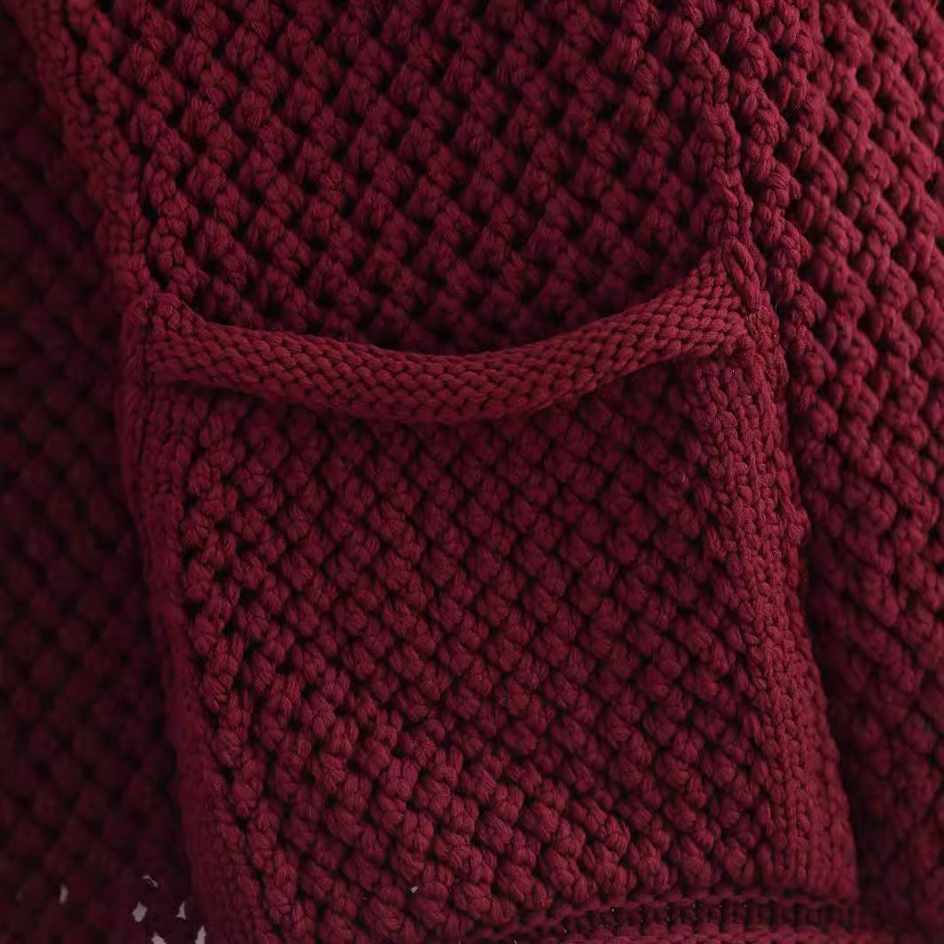 Cardigan pour femmes en tissu texturé avec des boutons métalliques Chic & Stil
