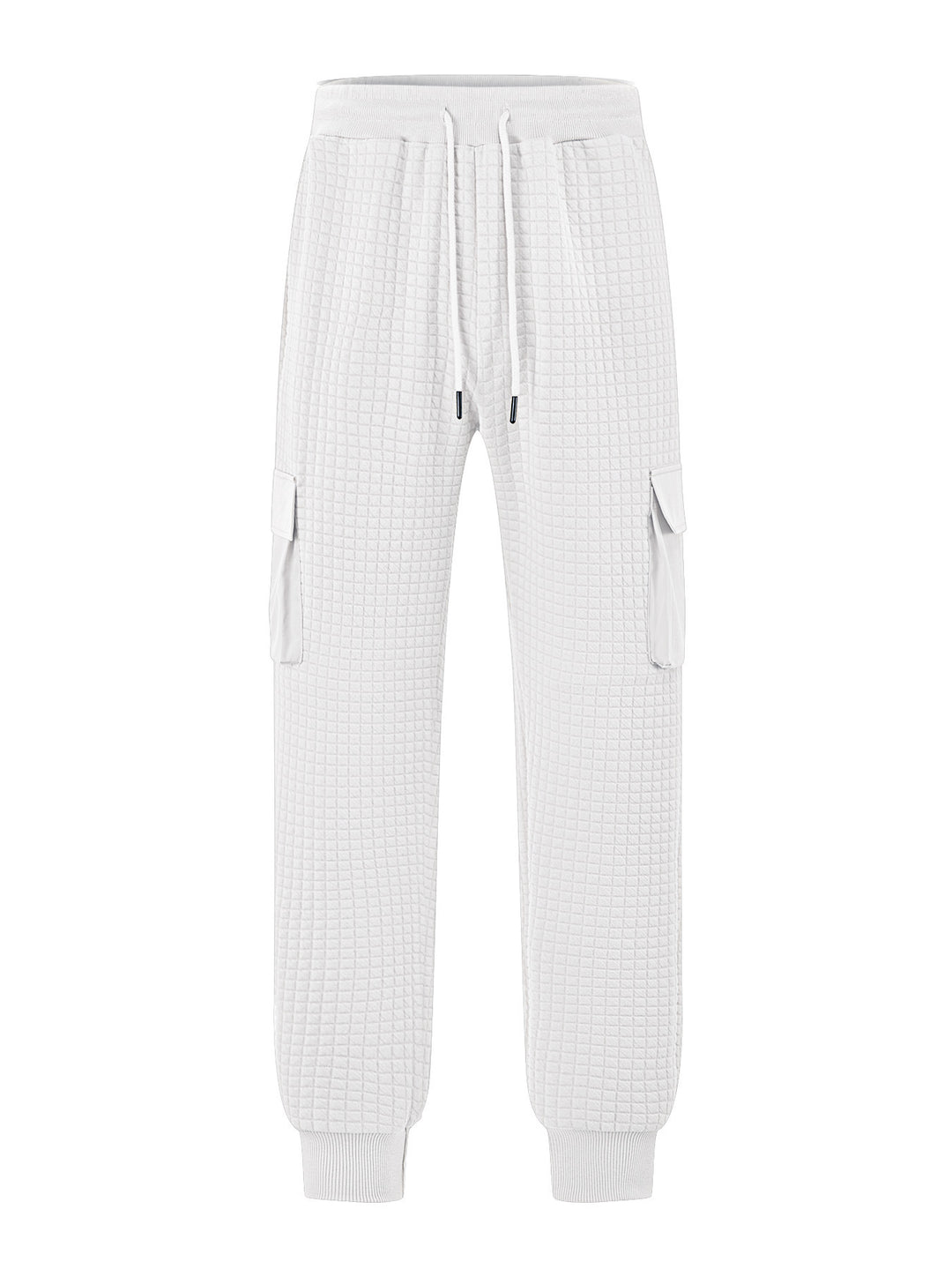 Modular cargo pants for men with elastic waist and practical side pockets Lune London
