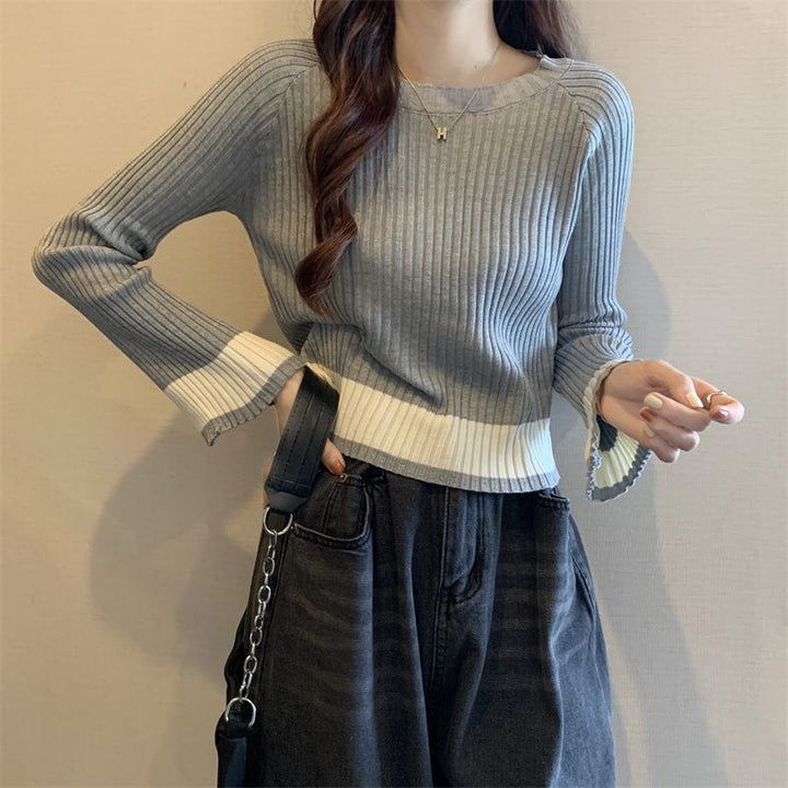 Pull en tricot côtelé à la mode pour femmes avec coupe décontractée Chic & Stil