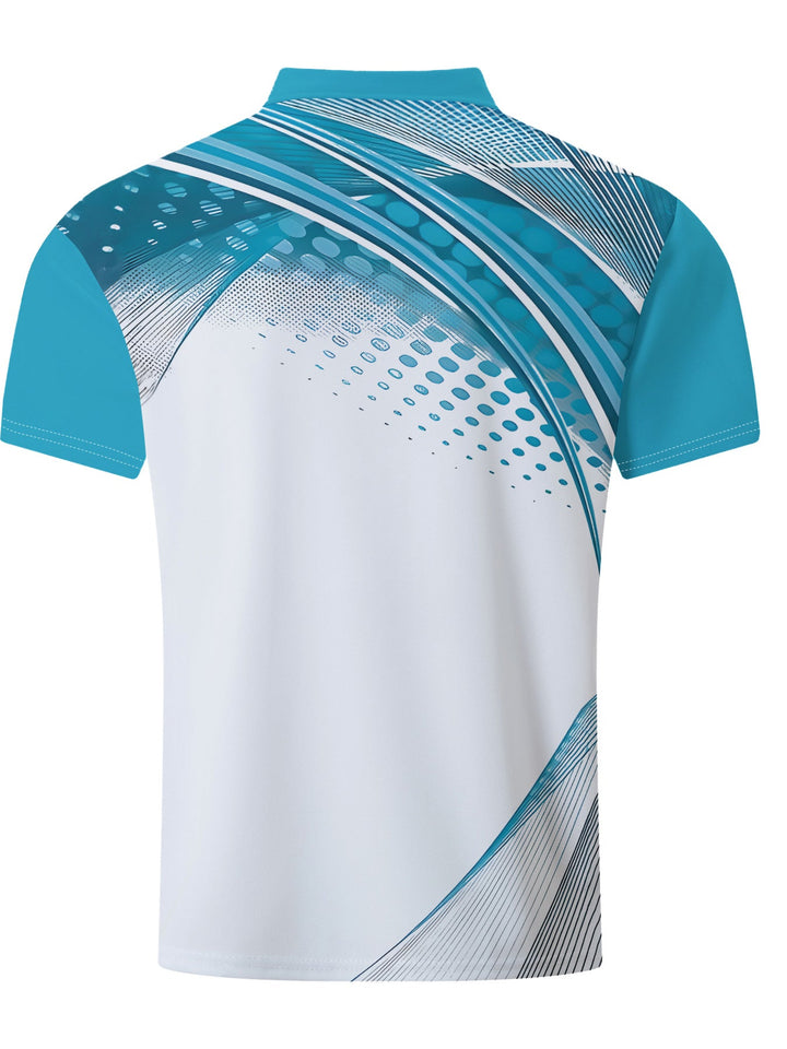Men's polo shirt with modern graphic design and breathable properties Lune London