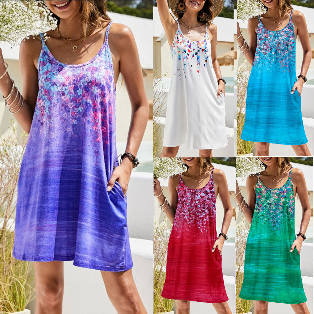 Lightweight summer dress for women with floral print and comfortable fit Lune London