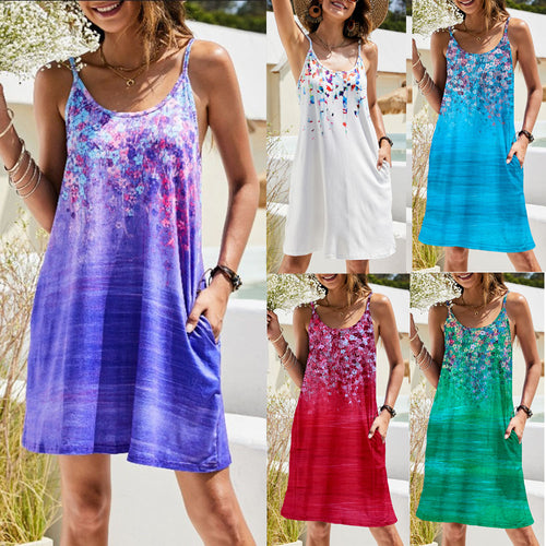 Lightweight summer dress for women with floral print and comfortable fit Lune London