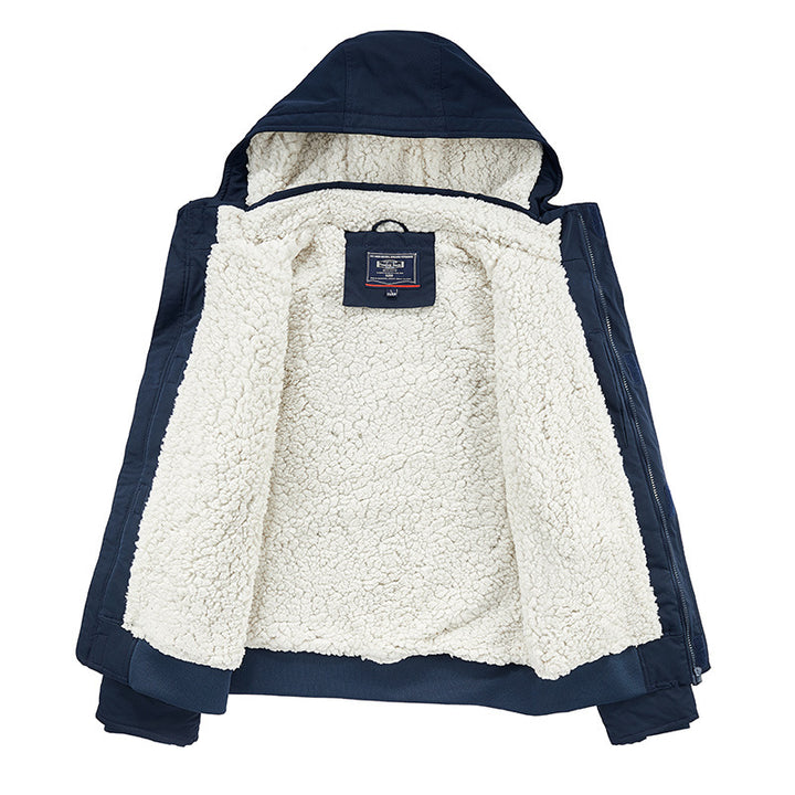 Technical transition jacket for men with warm inner lining Lune London