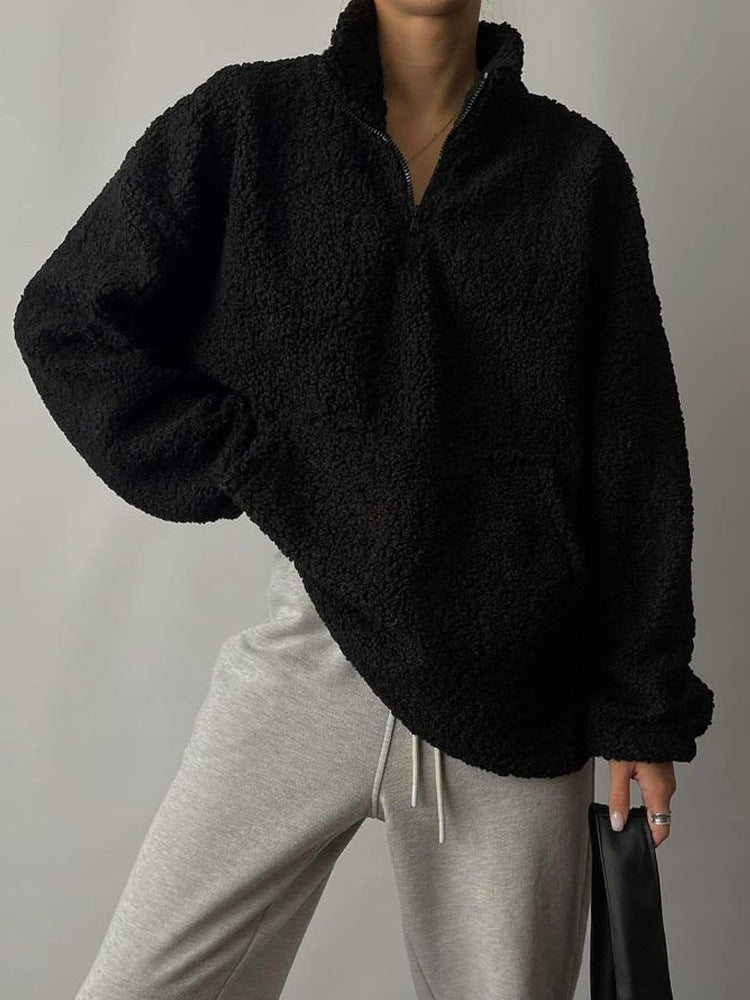 Women Teddy Fleece Sweater Lune London