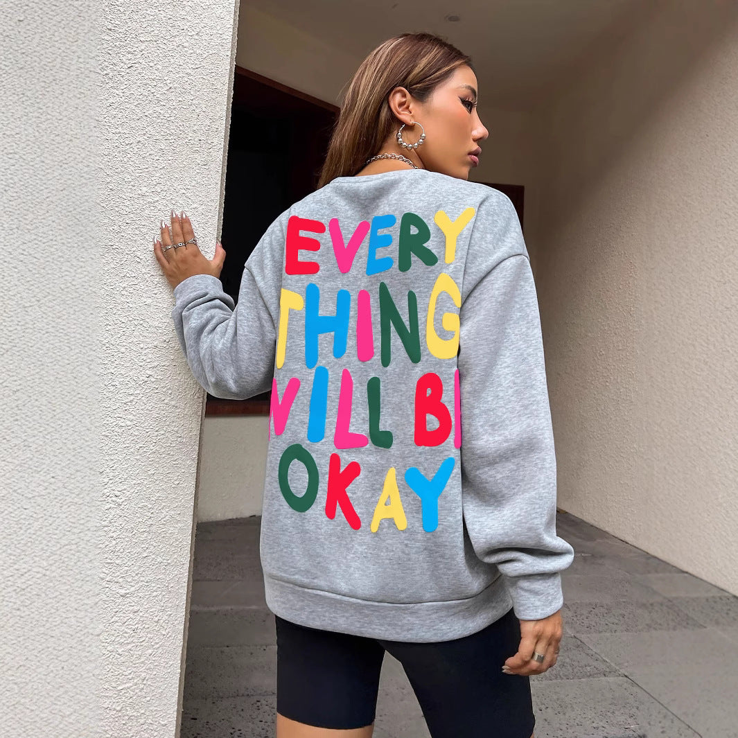 Sweat-shirt pour femmes avec lettrage coloré Chic & Stil