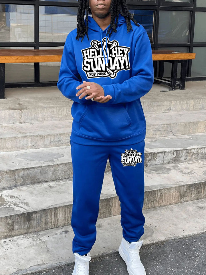 Women's hoodie and jogger set with creative print Lune London