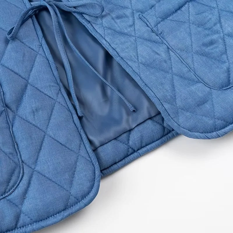 Veste femme rembourrée avec col volumineux et poches pratiques Chic & Stil