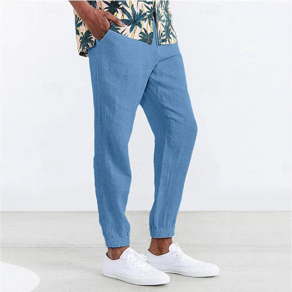 Casual chino pants for men with elastic waist and side pockets Lune London