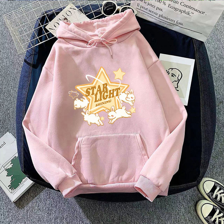 Women's hooded sweatshirt with playful fairytale motif Chic & Stil