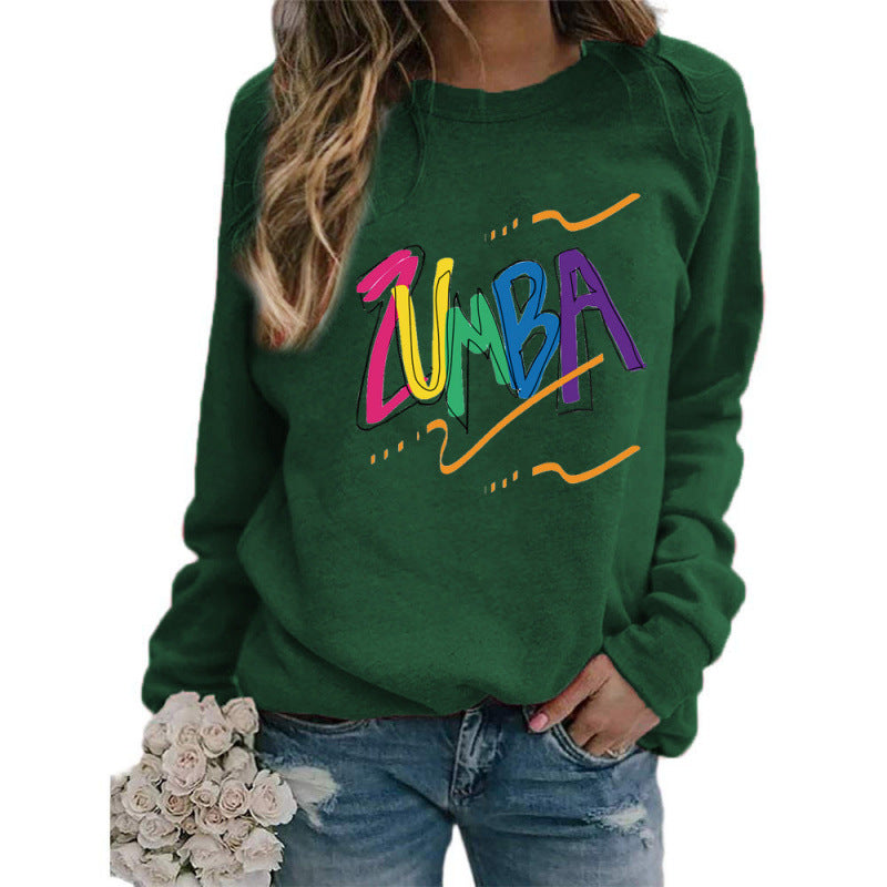 Sweatshirt pour femmes avec un design Zumba moderne et une coupe décontractée Chic & Stil