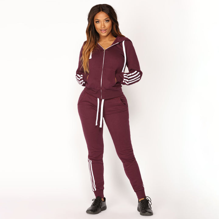 Women's tracksuit with trendy stripes Lune London