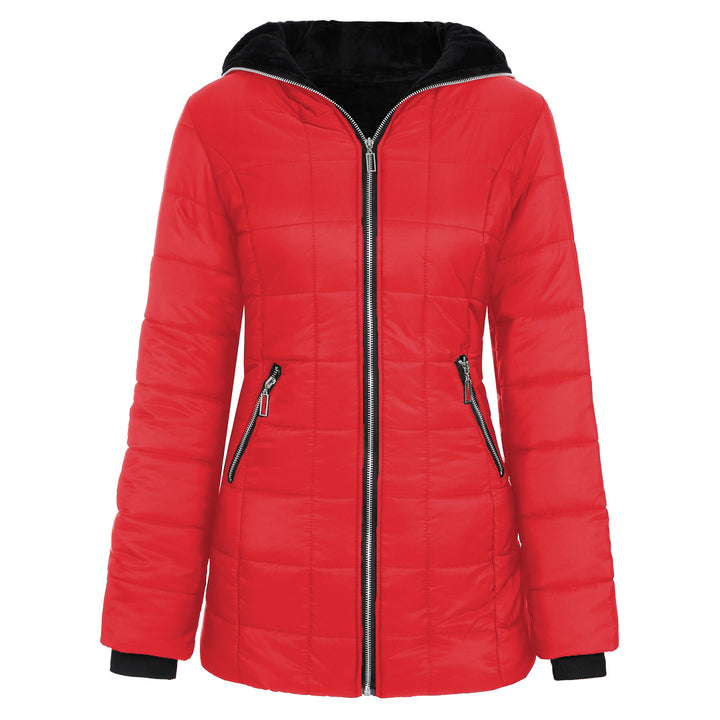 Ladies functional sporty jacket with hood and insulating lining Lune London