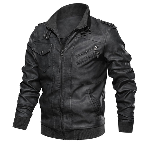 Lune London Faux Leather Jacket for Men