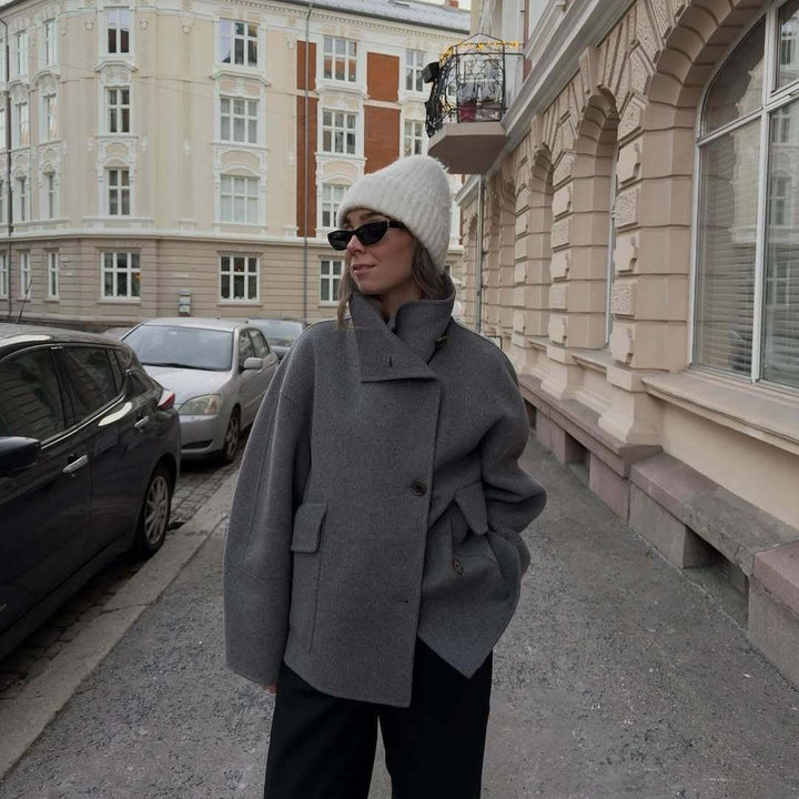 Ladies Oversized Chic Wool Jacket