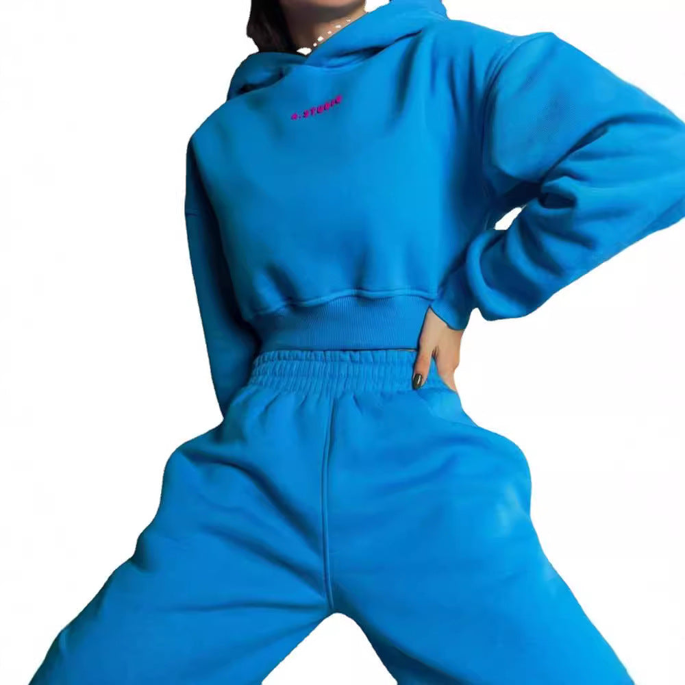 Ladies hoodie with high waist Lune London