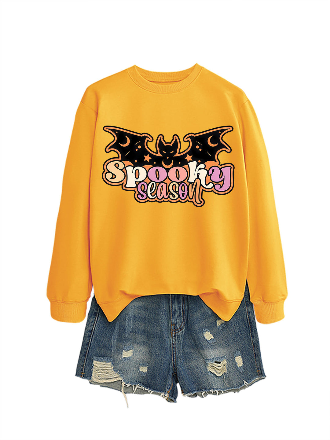 Sweatshirt pour femmes avec design créatif d'Halloween Chic & Stil