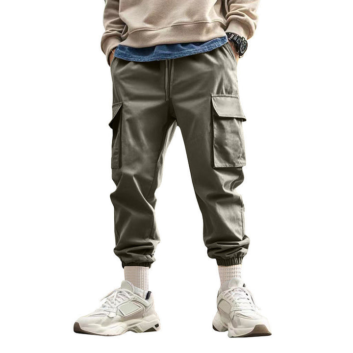 Men's cargo style leisure pants with elastic waist Lune London