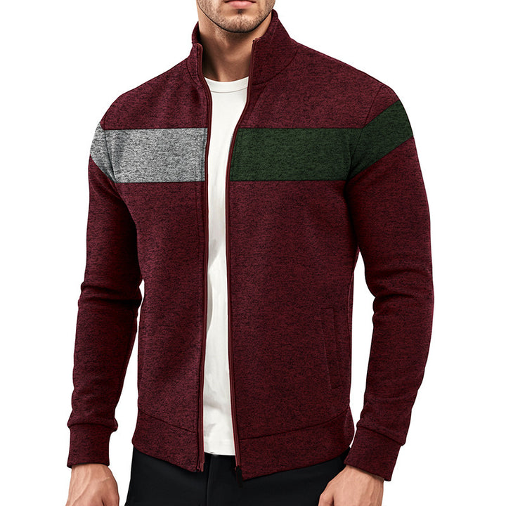 Sporty zip jacket for men with structural design Lune London