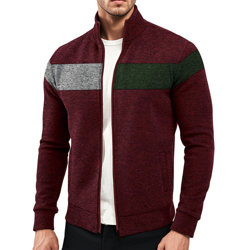 Sporty zip jacket for men with structural design Lune London
