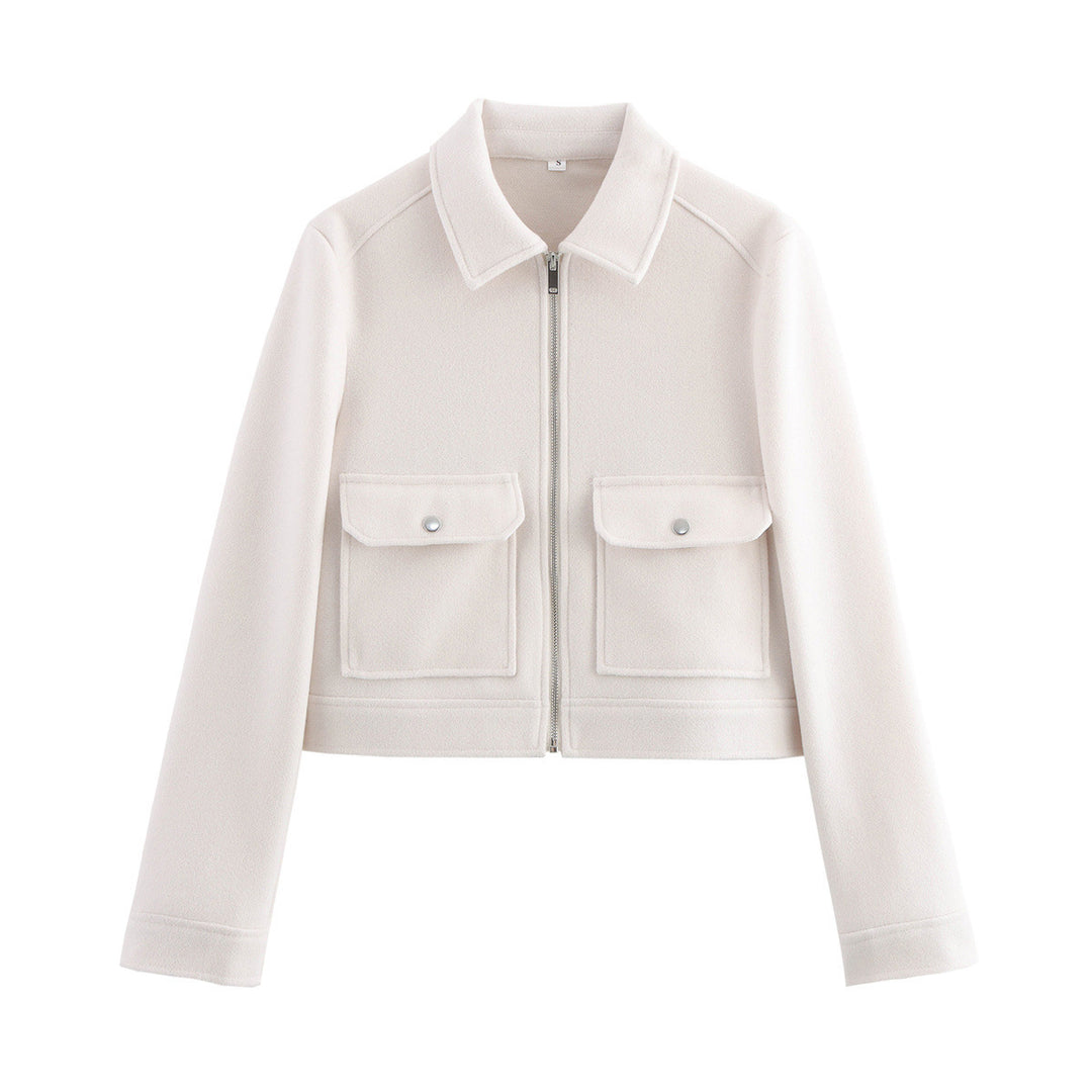 Women's down jacket with practical flap pockets Lune London