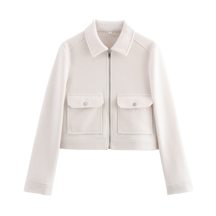 Women's down jacket with practical flap pockets Lune London