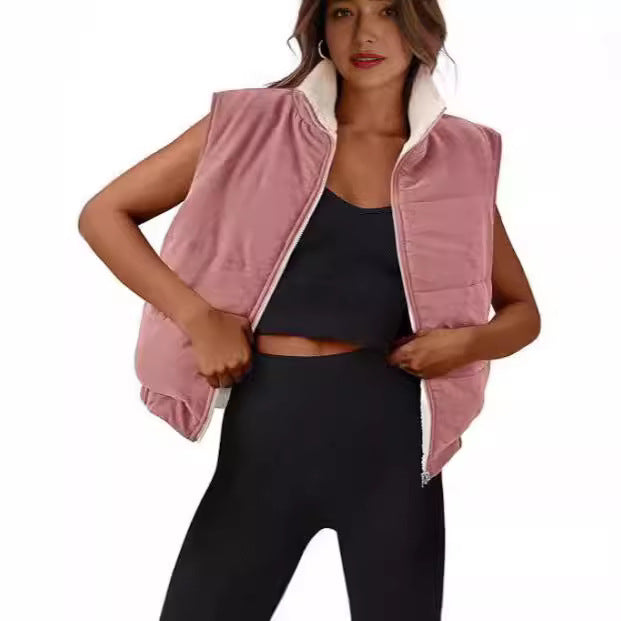Ladies quilted vest with soft interior Lune London