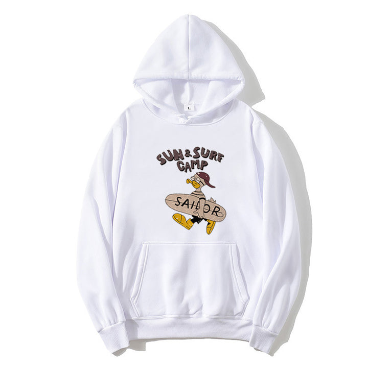 Women’s hoodie with funny surf motif Chic & Stil