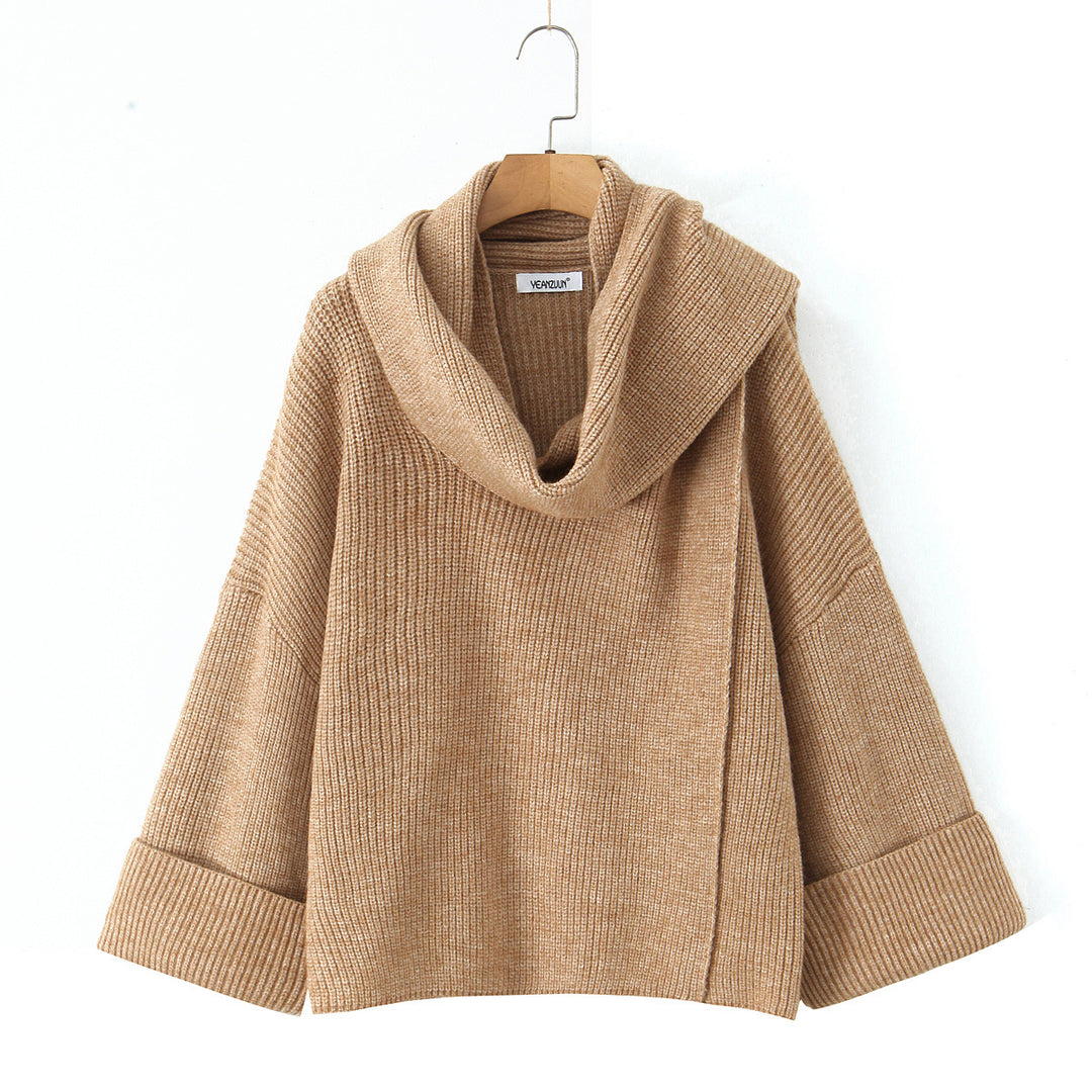 Chic turtleneck sweater in chunky knit for women Lune London