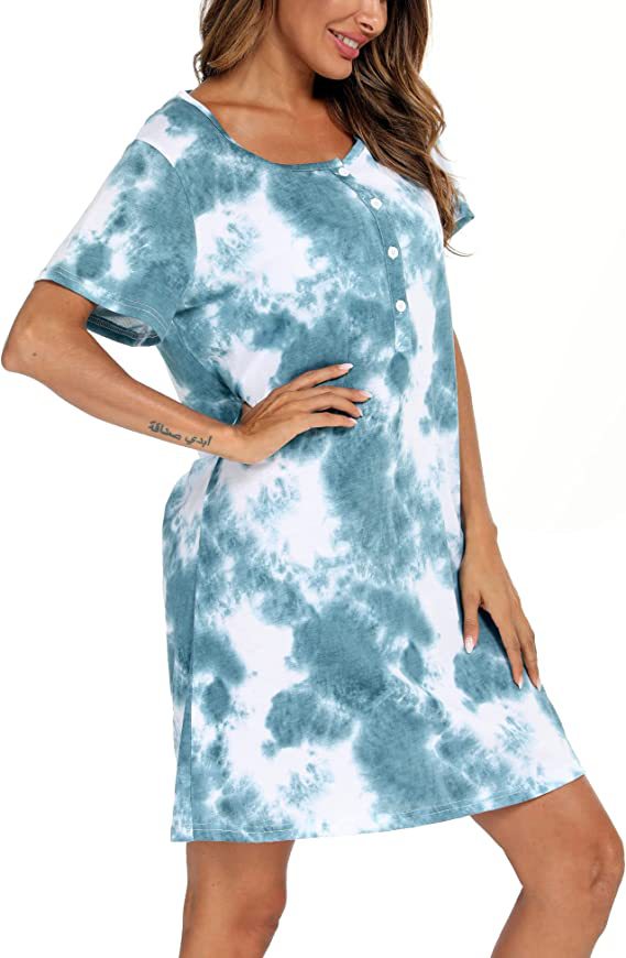 Casual tie-dye t-shirt dress for women Lune London