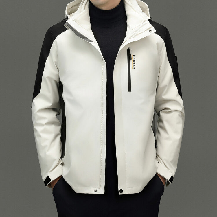 Functional jacket for men with innovative water-repellent properties Lune London