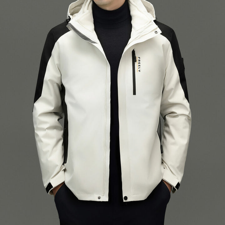 Functional jacket for men with innovative water-repellent properties Lune London
