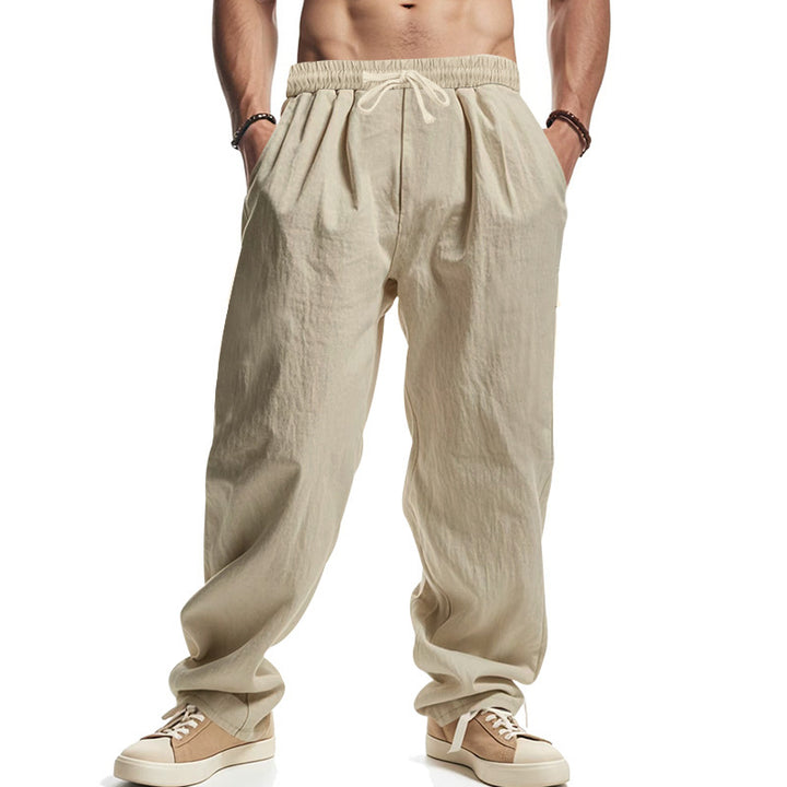 Air leisure pants for men with elastic waistband and practical pockets Lune London