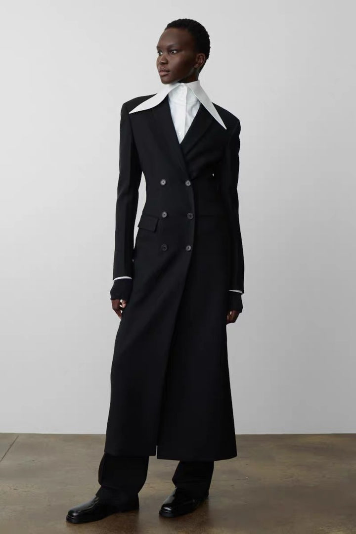 Blazer double boutonnage femme avec coupeLoose Chic & Stil
